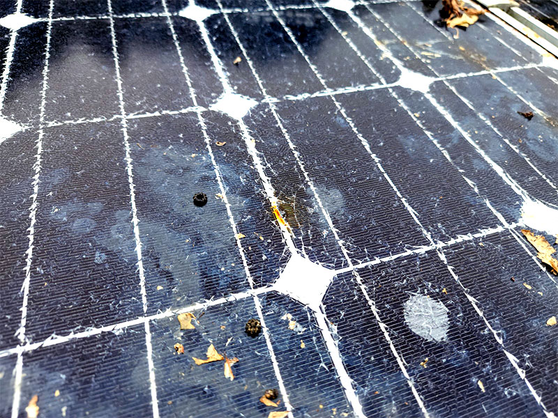 モジュールのひび割れ